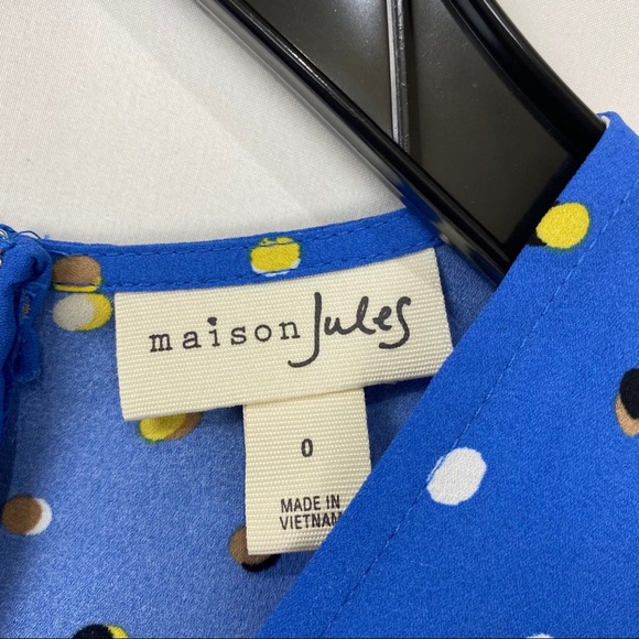 Maison Jules Maxi Dress Surplice Polka dot - Picture 7 of 8